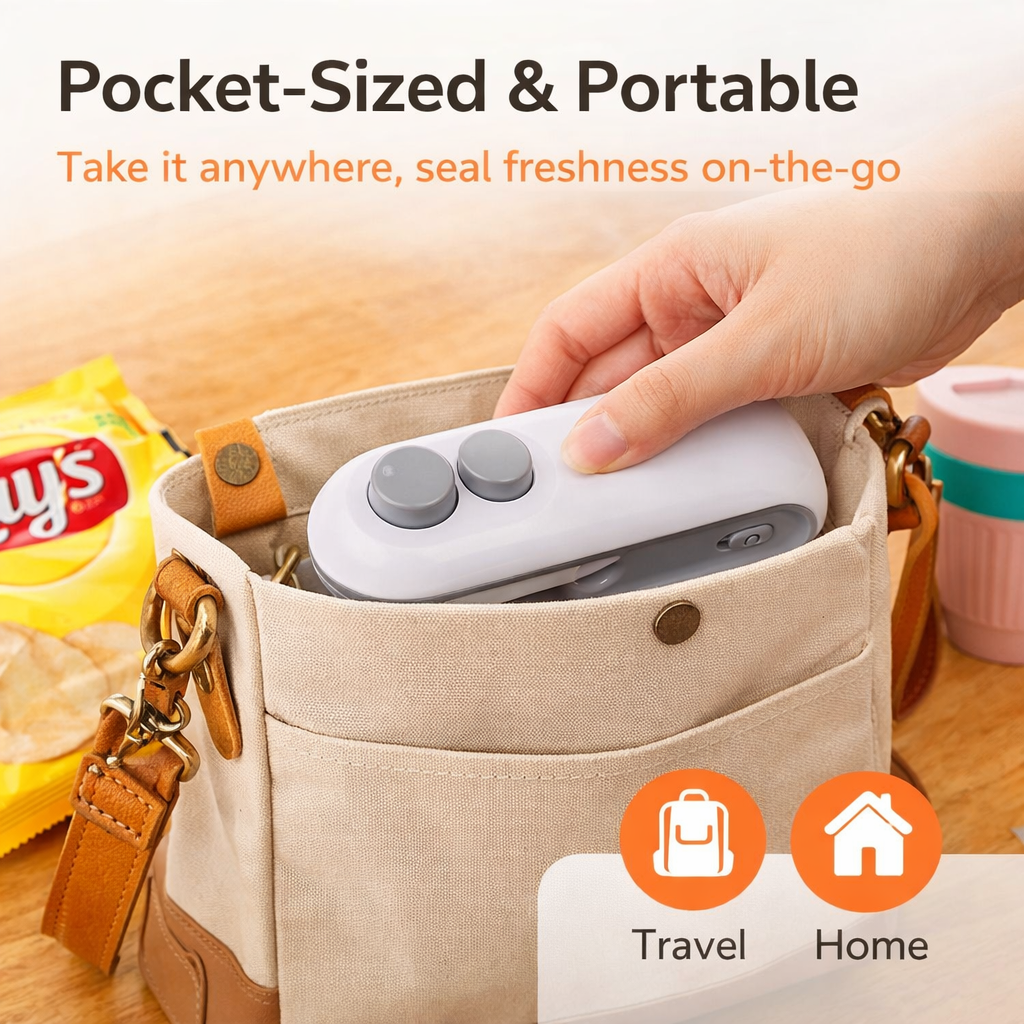 Mini Heat Bag Sealer – Handheld Food Sealing Machine™